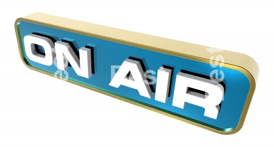 "On Air" sign.