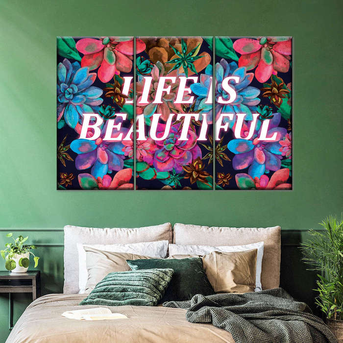 flower typography art