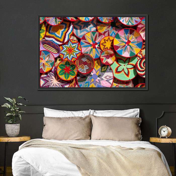 black wall decor ideas for bedroom