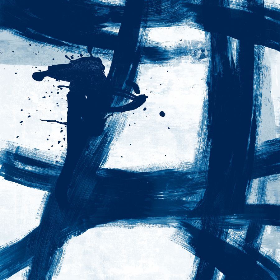 Blue and White Wall Art