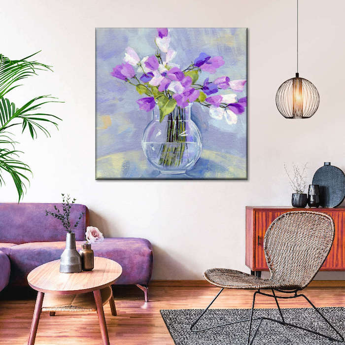 Blue Purple Wall Decor