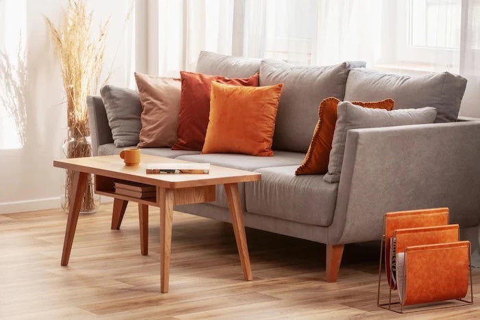 burnt orange living room ideas