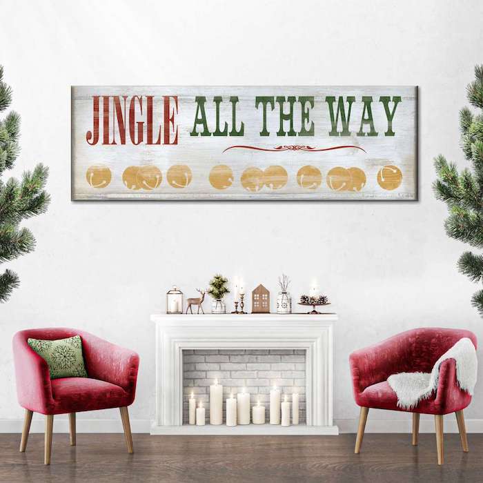 framed christmas wall art