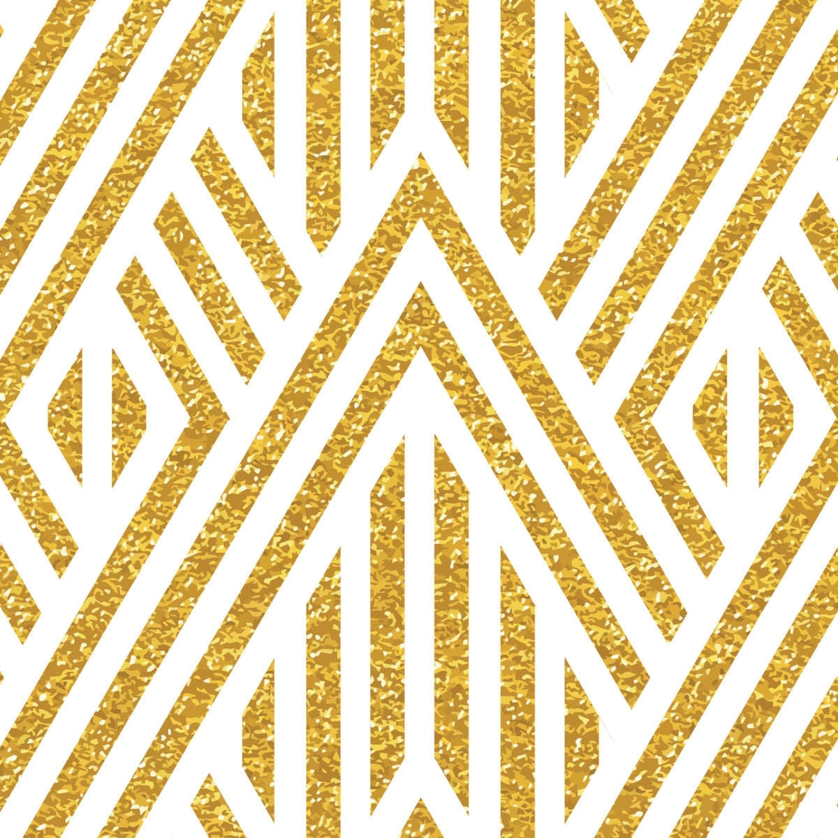 Gold and White Wall Art