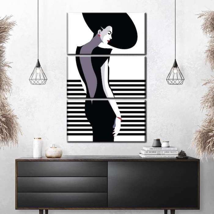 black wall art