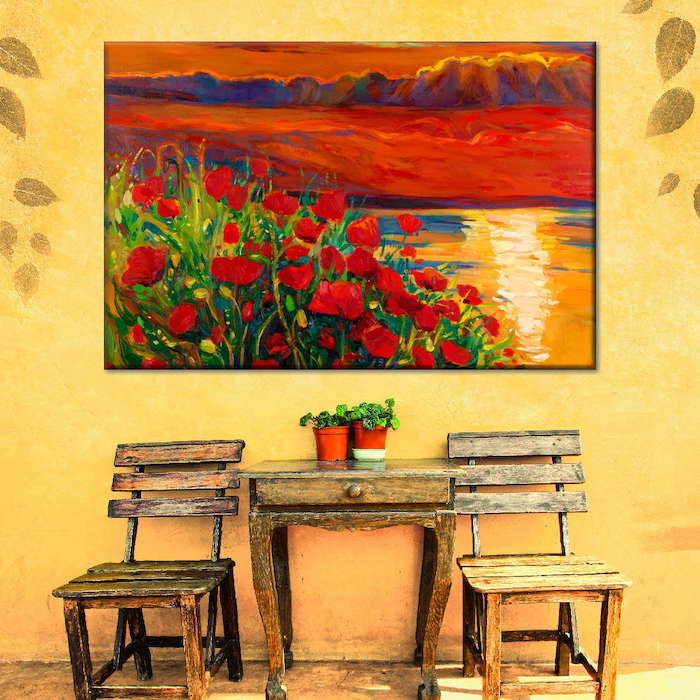 red orange decor ideas