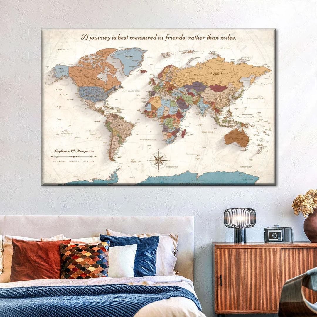 how to decorate a blank bedroom wall