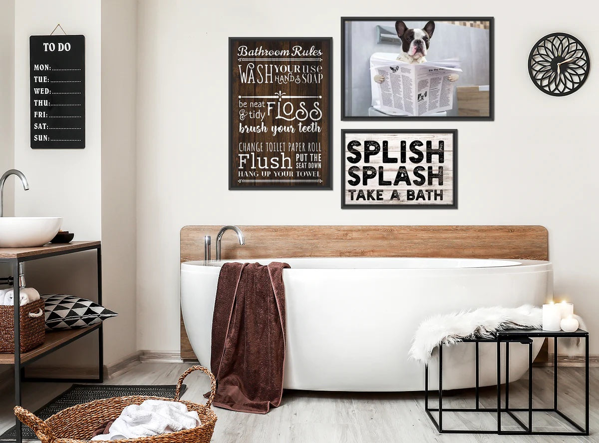 how to hang framed wall decor