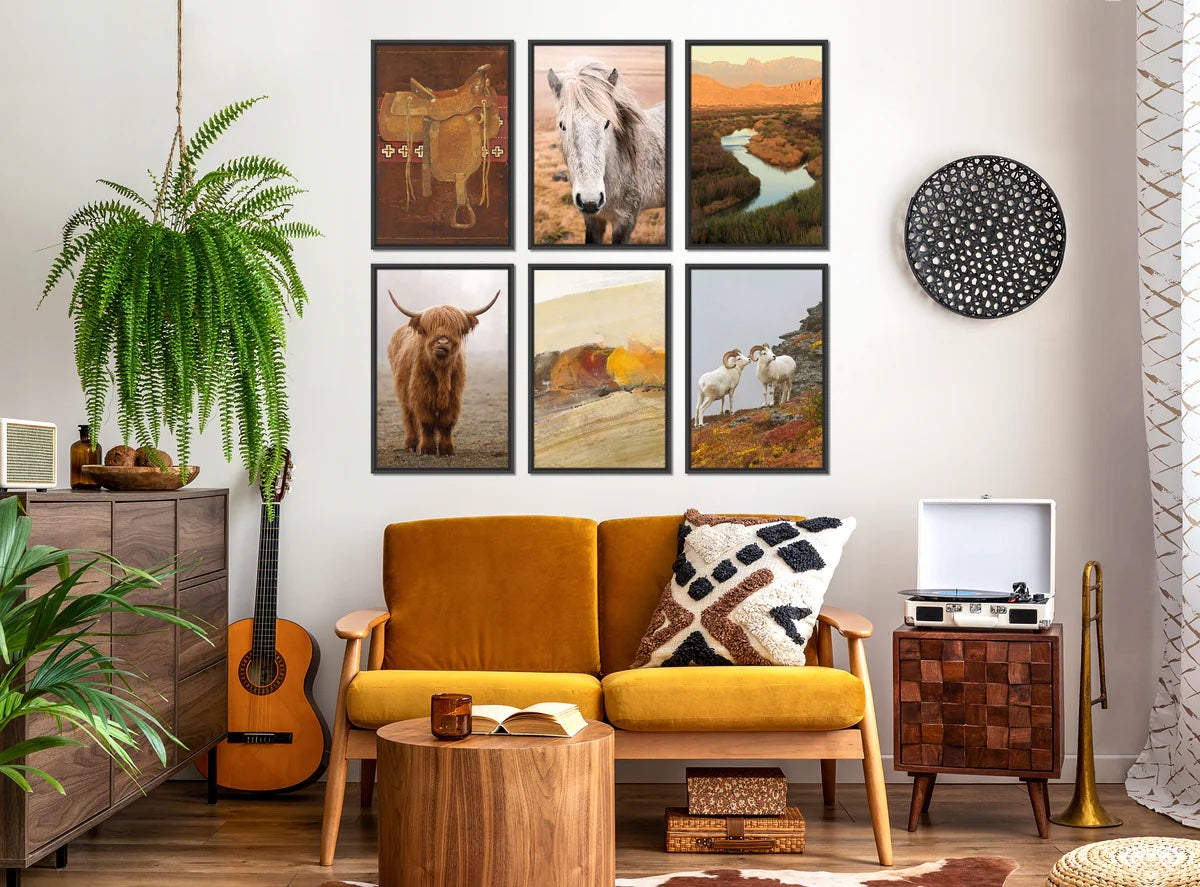 how to hang gallery art
