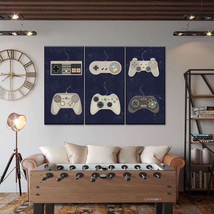 inspiring game room wall art