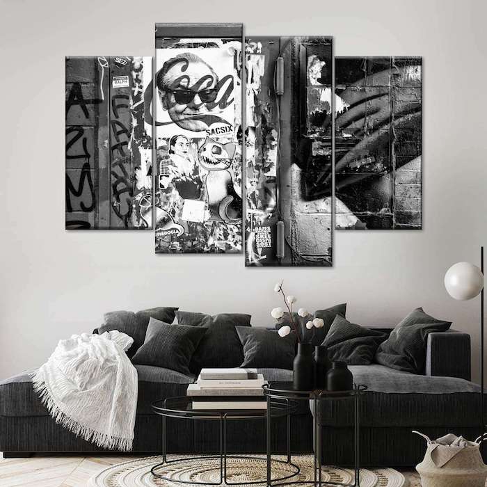 large graffiti canvas art