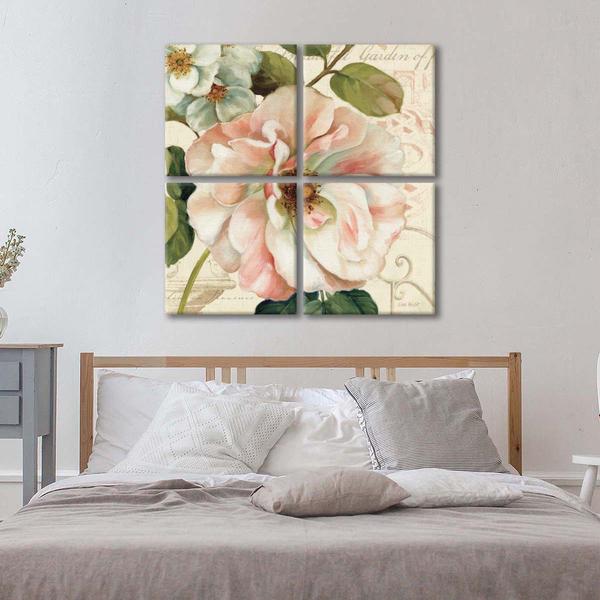 Les Jardin II Multi Panel Canvas Wall Art