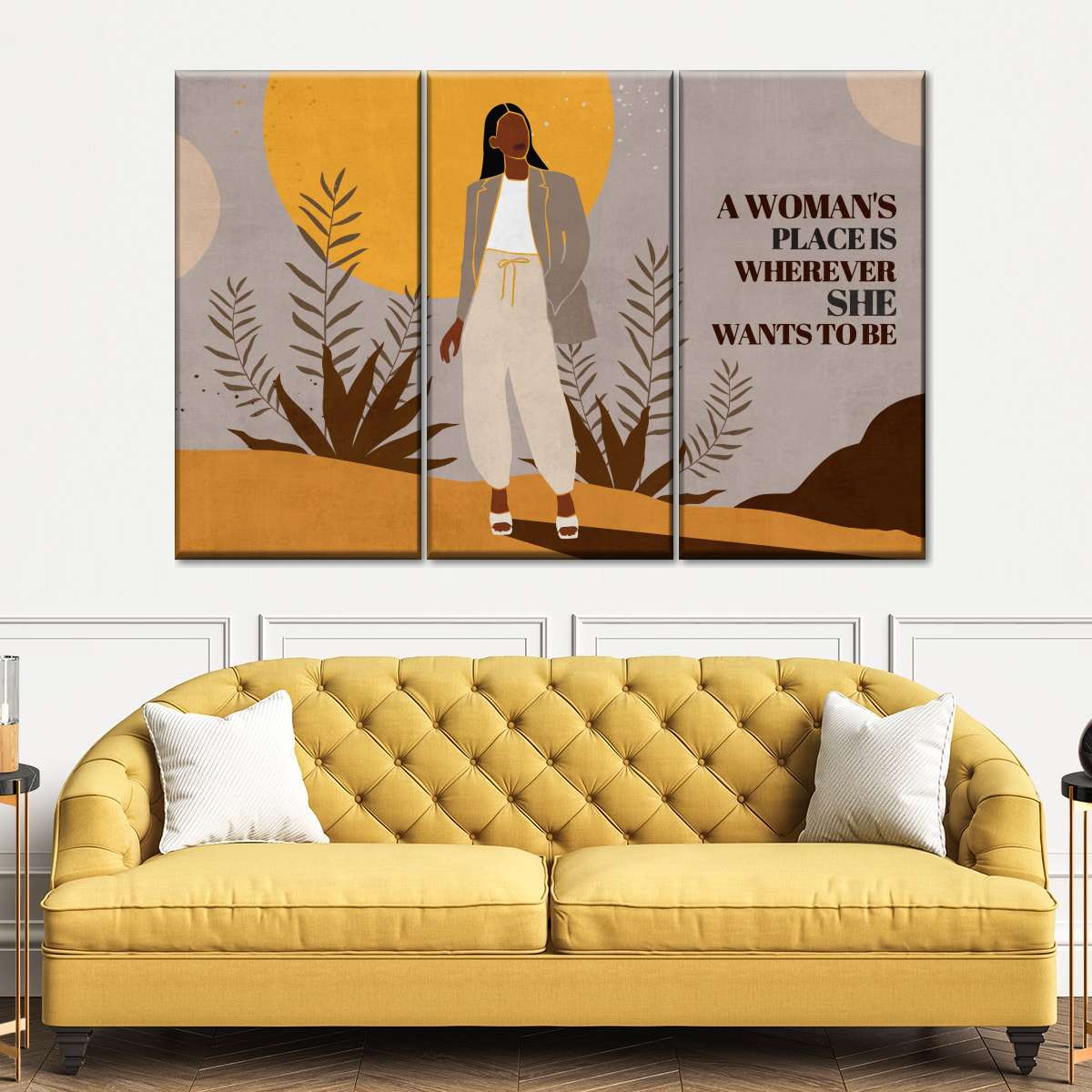 A Woman's Place I Multi Panel Canvas Wall Art