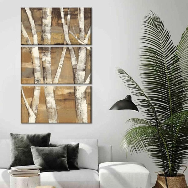 Wandering Through the Birches I Multi Panel Canvas Wall Art