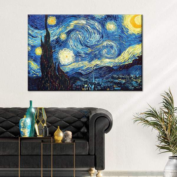 The Starry Night Multi Panel Canvas Wall Art