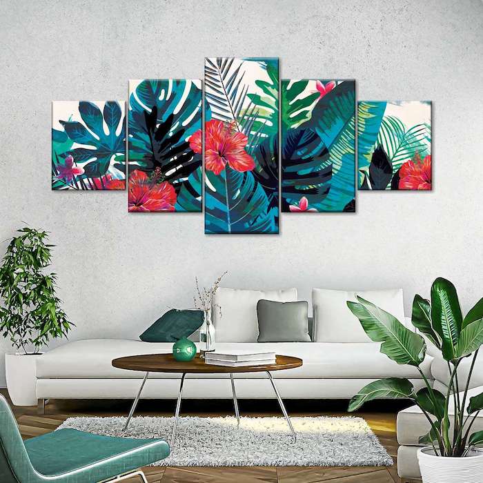 Summer Flora Multi Panel Canvas Wall Art