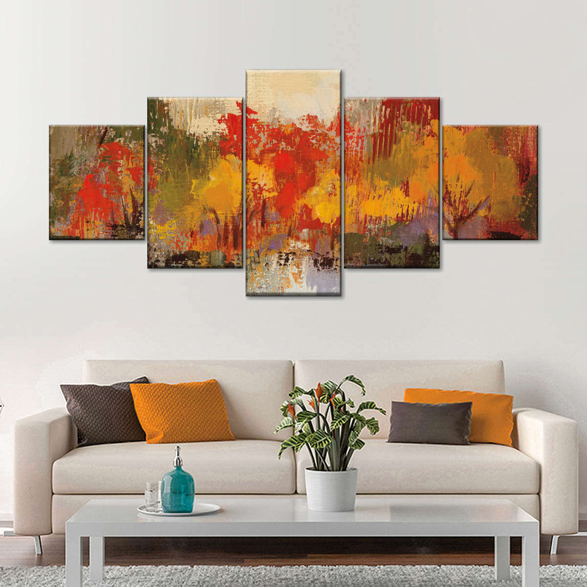 Fall Riverside II Multi Panel Canvas Wall Art