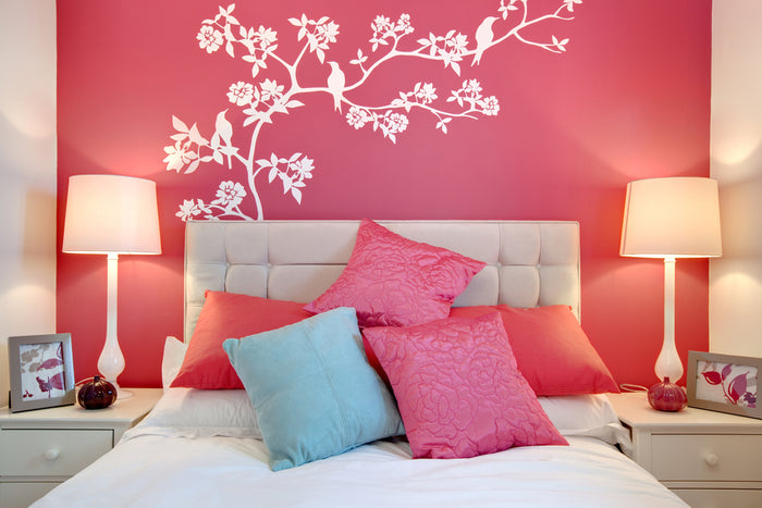 bedroom mural large wall ideas