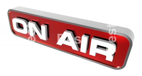 "On Air" sign.