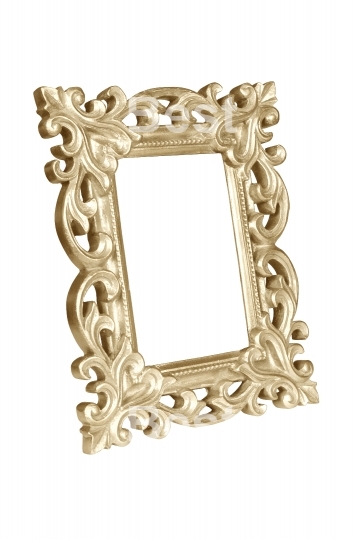 Gold carved picture frame