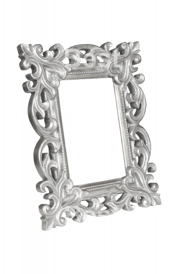 Silver carved picture frame 