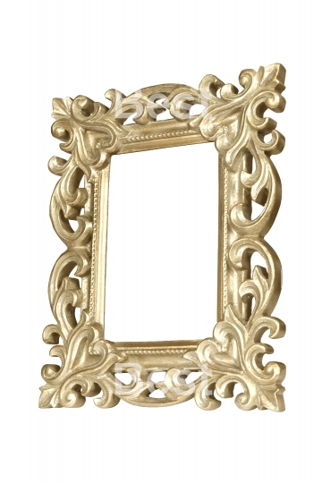 Gold carved picture frame