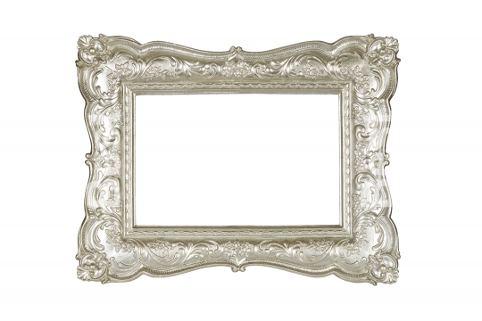 Champagne carved picture frame