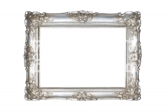 Old silver picture frame