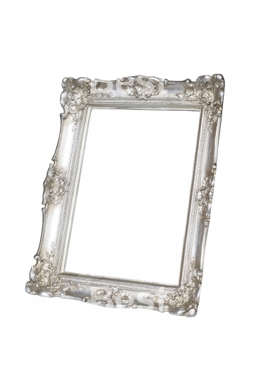 Old silver picture frame