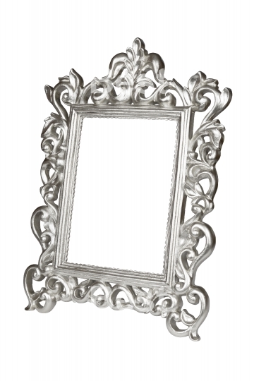 Silver carved picture frame