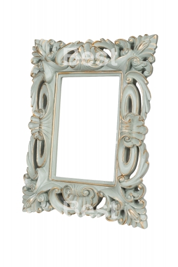 Aquamarine carved picture frame