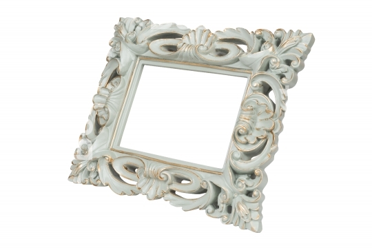 Aquamarine carved picture frame