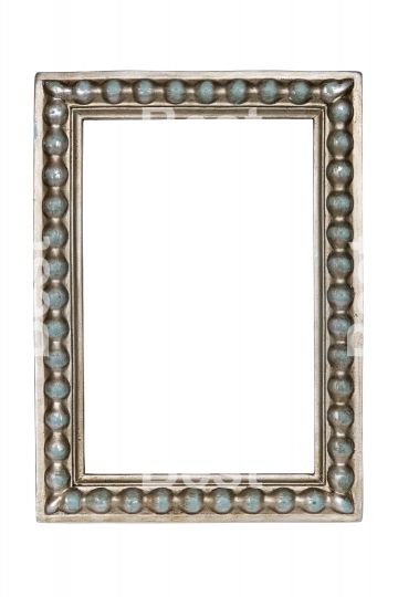 Silver carved picture frame