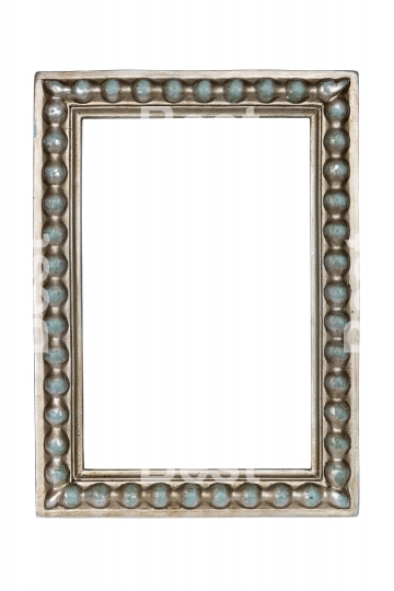 Silver carved picture frame