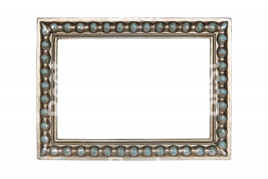 Silver carved picture frame