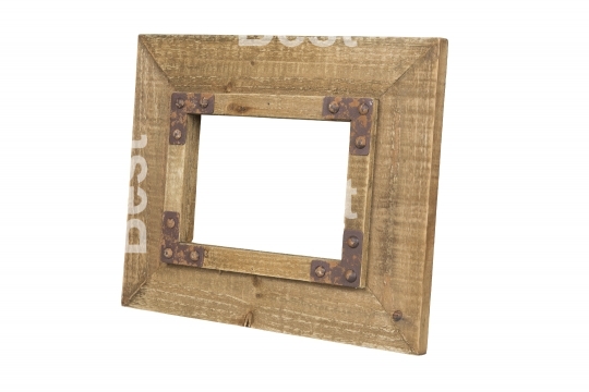 Old wooden picture frame