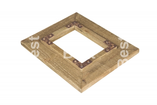 Old wooden picture frame
