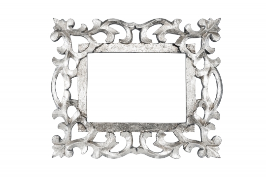 Silver carved picture frame