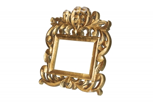 Golden picture frame