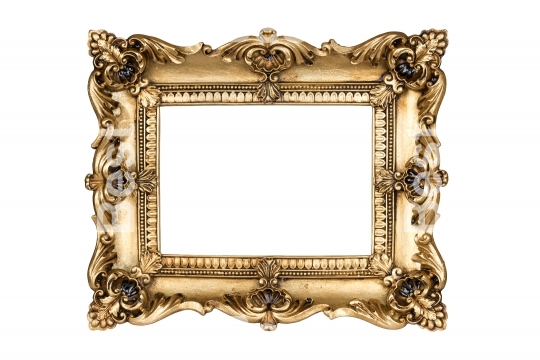 Gold picture frame