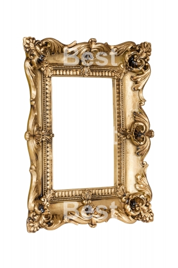 Golden picture frame