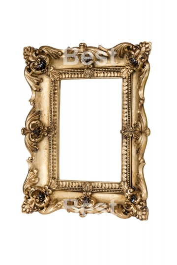 Golden picture frame