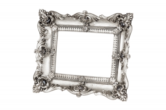 Silver picture frame