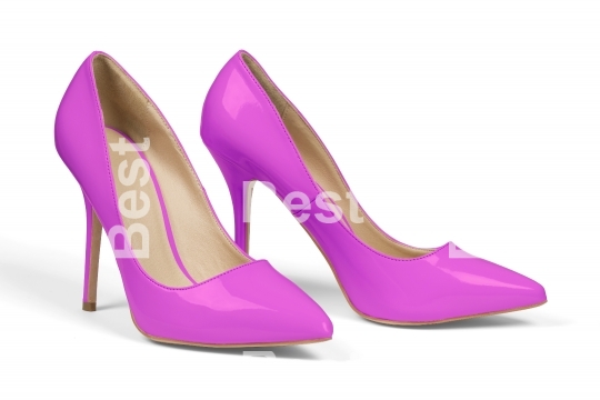 Pink high hell shoes