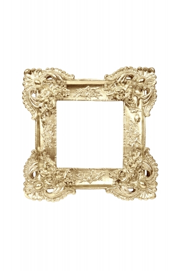 Vintage golden picture frame