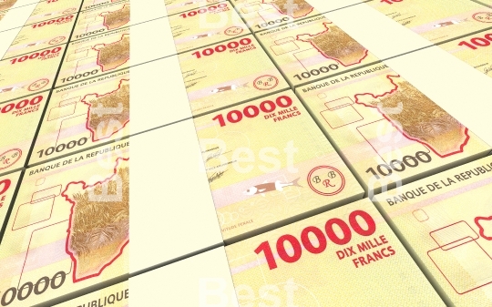  Burundian francs bills stacks background