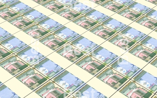  Burundian francs bills stacks background