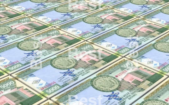  Burundian francs bills stacks background