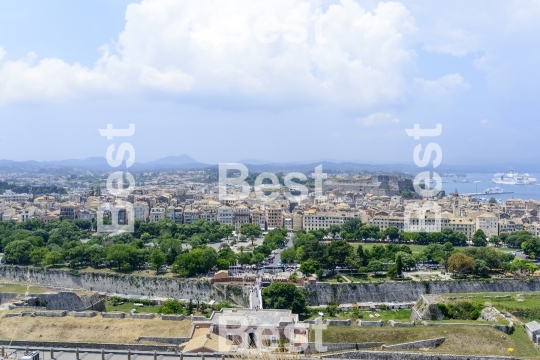 Aerial view of  Kerkyra