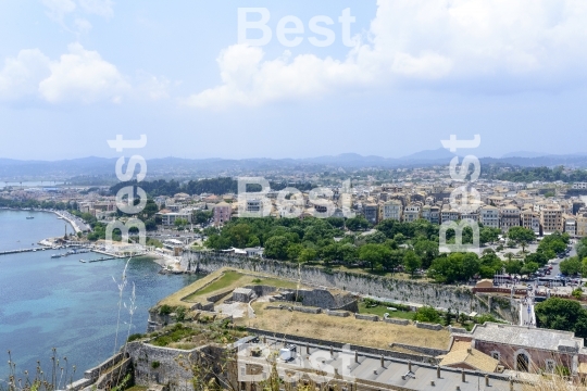 Aerial view of  Kerkyra